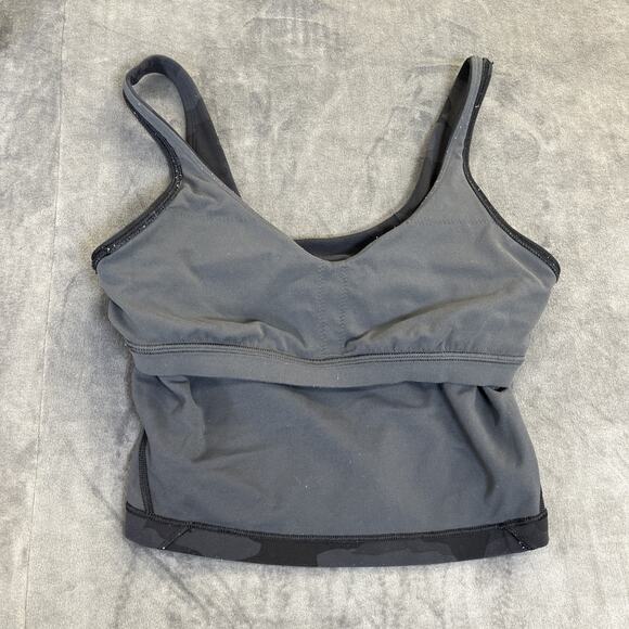 Lululemon Align Tank Top Crop Grey & Black Camo Athletic Athleisure Yoga Sz. 4 - Picture 6 of 12